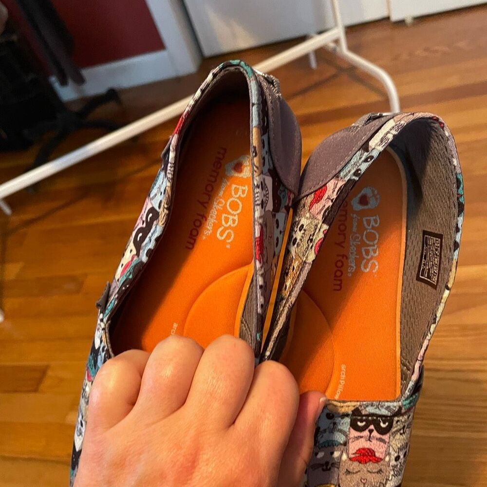 BOBS | memory foam cat slip ons W10 - Picture 6 of 8